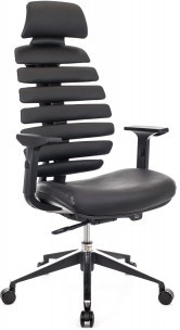 Кресло Everprof Ergo Black Кожа 