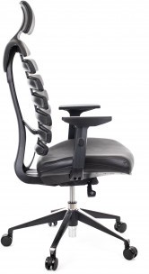 Кресло Everprof Ergo Black Кожа 