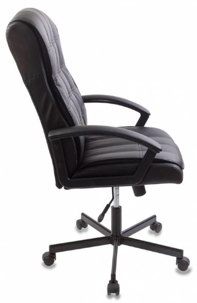 Кресло руководителя Бюрократ CH-823AXSN черный эко.кожа крестов. металл черный