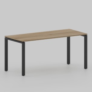 Стол Лофт 1200х600 на П-образных опорах, черный