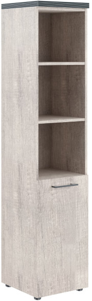 Шкаф колонка с глухой малой дверью и топом THC 42.5(L) Дуб Каньон 430х452х1968
