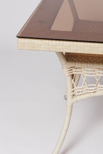 Стол для дачи FM-2001, 850*850 белый