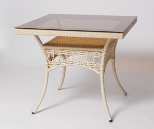 Стол для дачи FM-2001, 850*850 белый