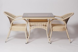 Стол для дачи FM-2001, 850*850 белый