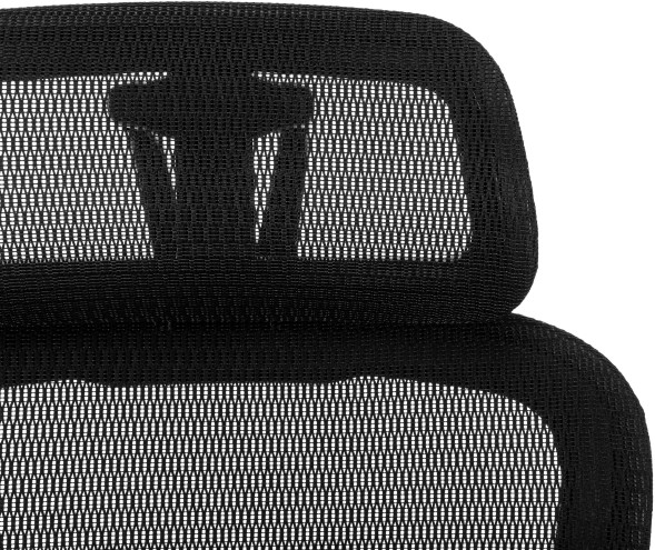 Кресло руководителя Бюрократ 831 черный сетка с подголов. крестов. пластик