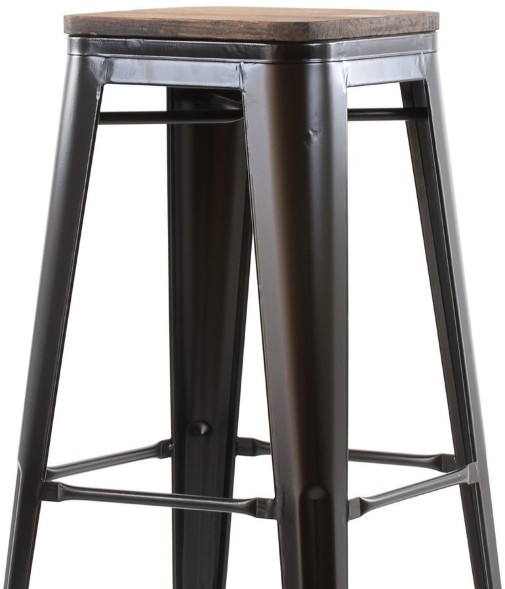 Стул Tolix Wood барный