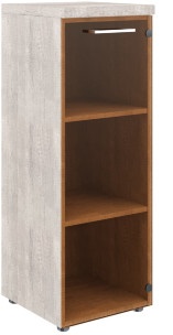 Шкаф колонка со стеклянной дверью и топом TMC 42.2 дуб Каньон Z 430х452х1203