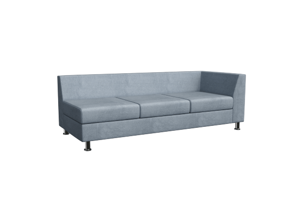 Прайм Секция с подлокотником трехместная левая PR.SP-3 (L) 1850*770*720