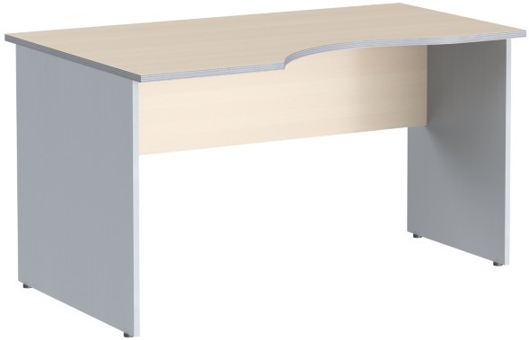 Стол криволинейный СА-2Л Беларусь Клен/Металлик 1400*900(720)*755 IMAGO